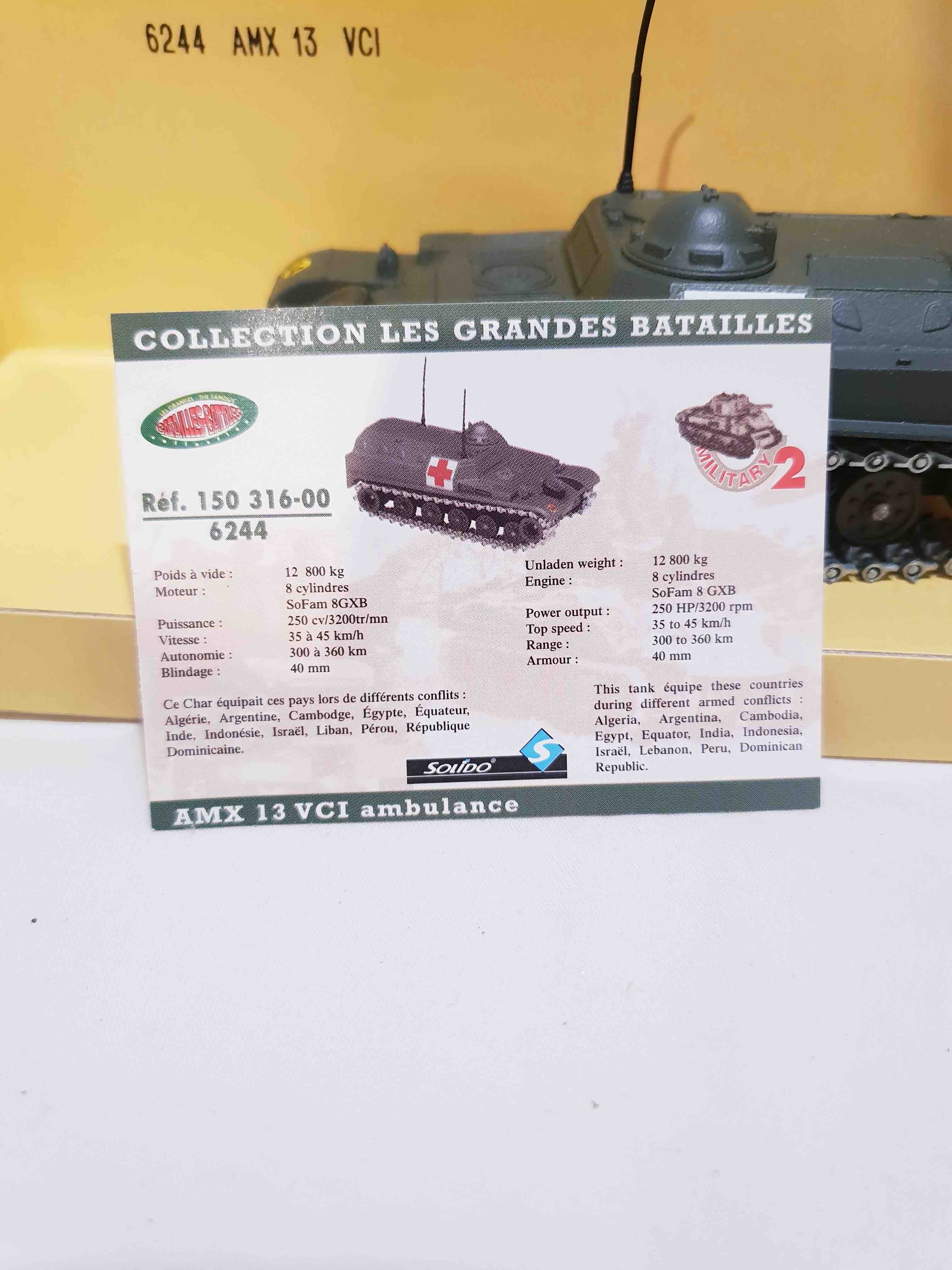 6244 AMX 13 VCI SOLIDO MILITAIRES