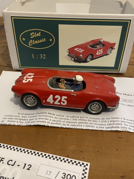 ALFA ROMEO SPYDER MONOPOSTO  MILLE MIGLIA 1.958  SLOT CLASSIC CJ 12 RTR 