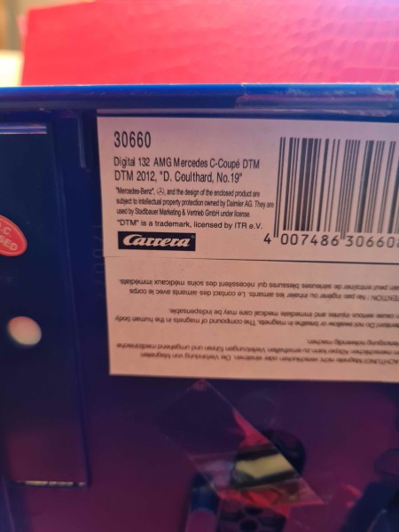 AMG MERCEDES C-COUPE DTM 2012 D COULTHARD NO 19 CARRERA DIGITAL 132 REF 30660