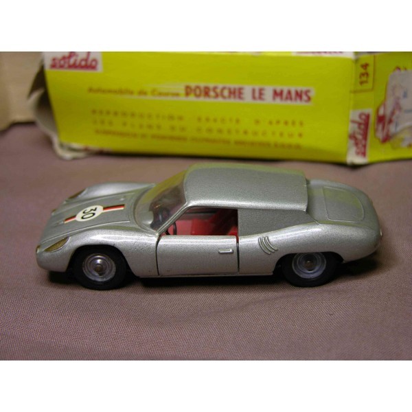 SOLIDO 1/43 - PORSCHE  LE MANS GRISE AVEC SA BOITE - REF 134