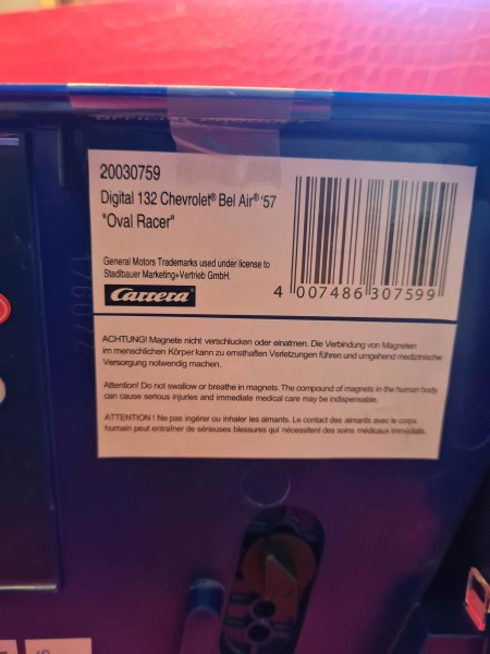 CHEVROLET BEL AIR 57 OVAL RACER CARRERA DIGITAL 132 REF 30759 