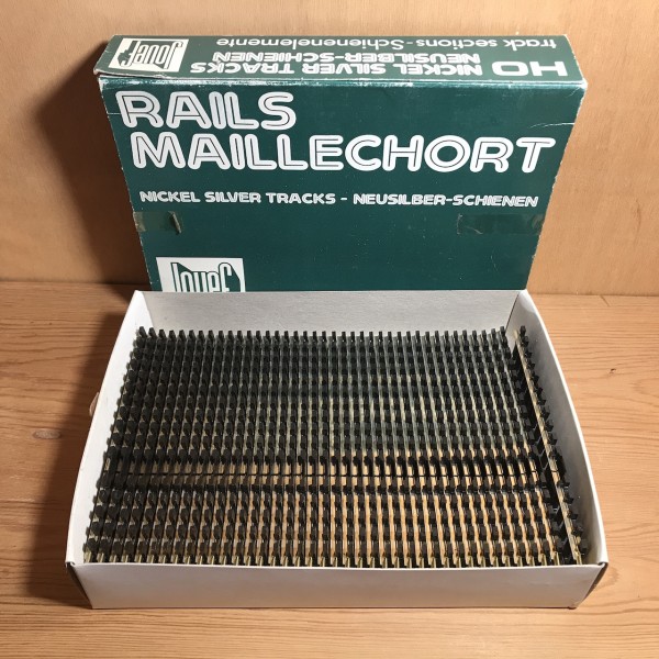 Rail droit 1 coupure Maillechort JOUEF 4851
