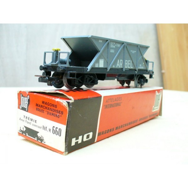 Wagon bogies diamond trémie avec fond ouvrant