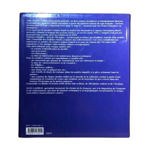 Livre 3000 modèles réduits ferroviaires MILAN Tome 2 Les matériels Sncf