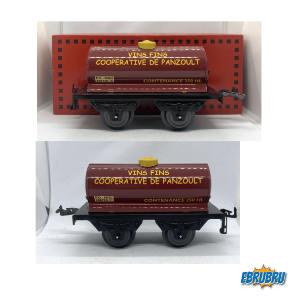 Wagons citernes Vins fins coopérative de Panzoult HORNBY Hachette