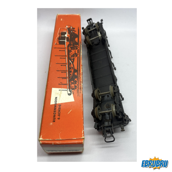 Wagon à bogie avec montants 8 roues MARKLIN 4516