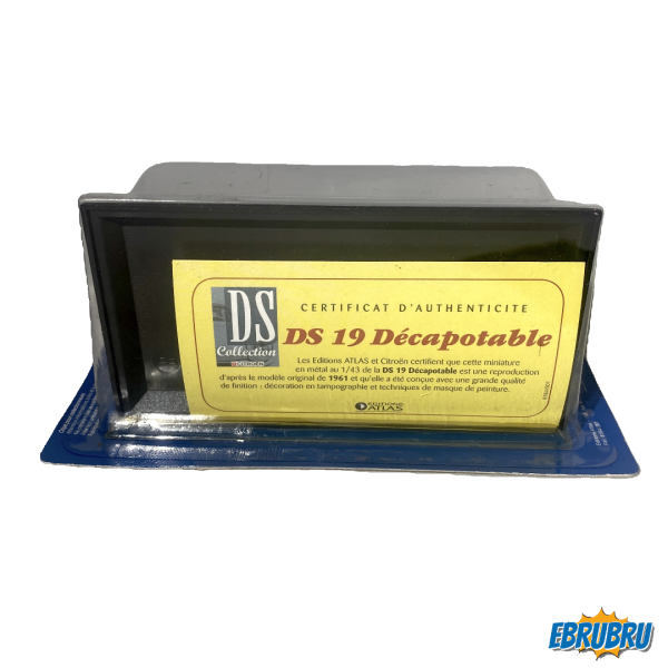 DS 19 Décapotable 1961 - NOREV - Edition Atlas