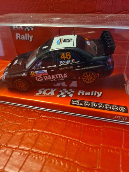 SUBARU IMPREZA WRC ROSSI SCALEXTRIC SCX REF 63000