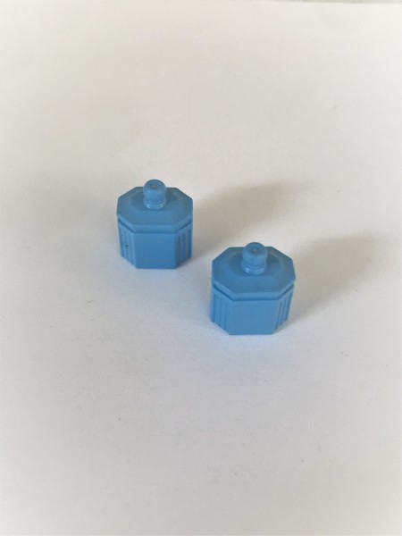 2 pots de cusine bleus