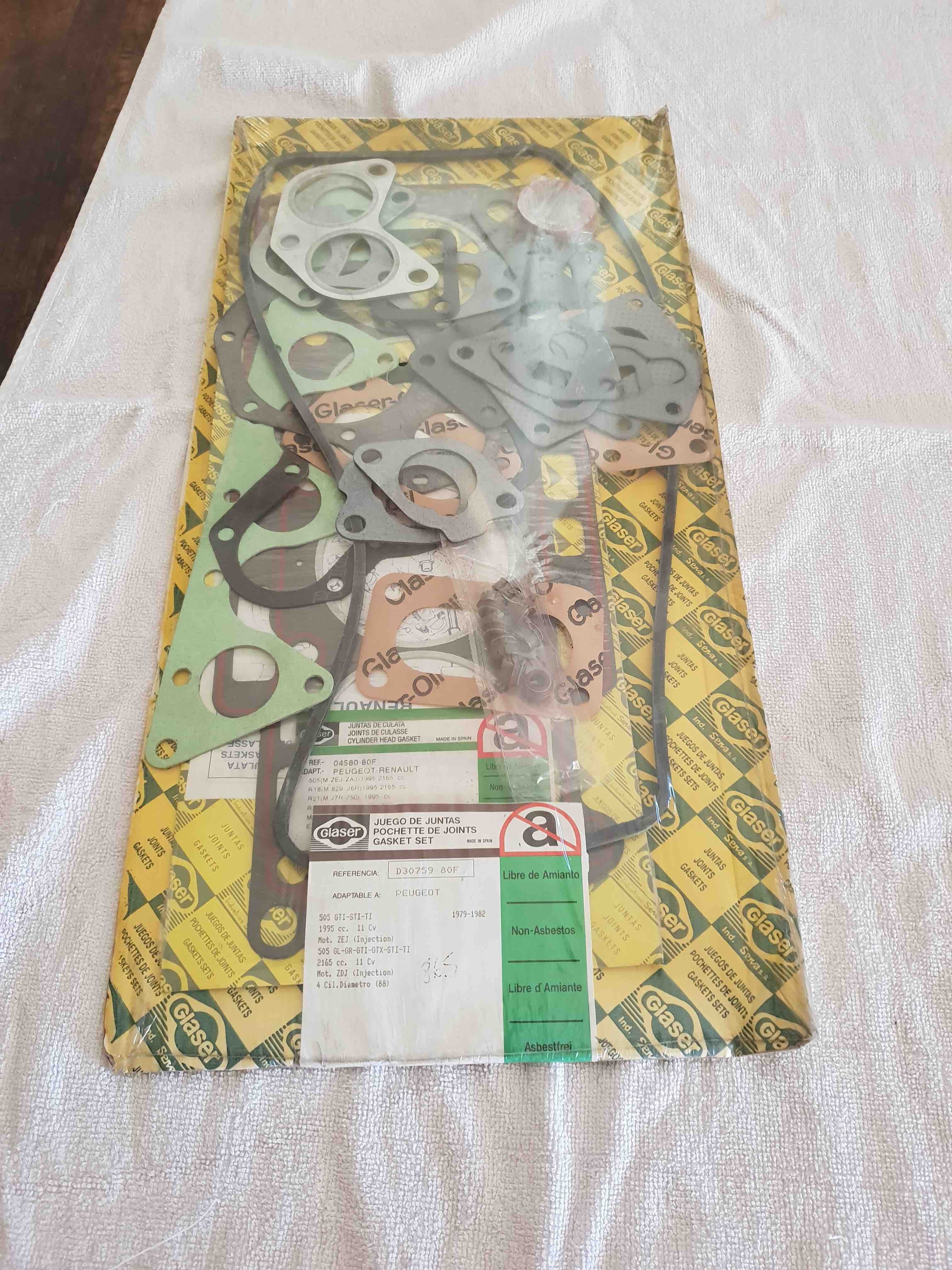 PEUGEOT POCHETTE DE RODAGE D30759 GLASER JOINTS