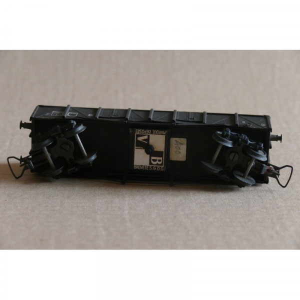 WAGON  TOMBEREAU TP BOGIES  MARQUE VB REF 53 FRANCE NORD