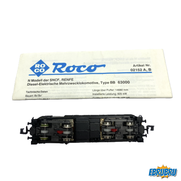 Locomotive Diesel BB 63000 ROCO 02152 A