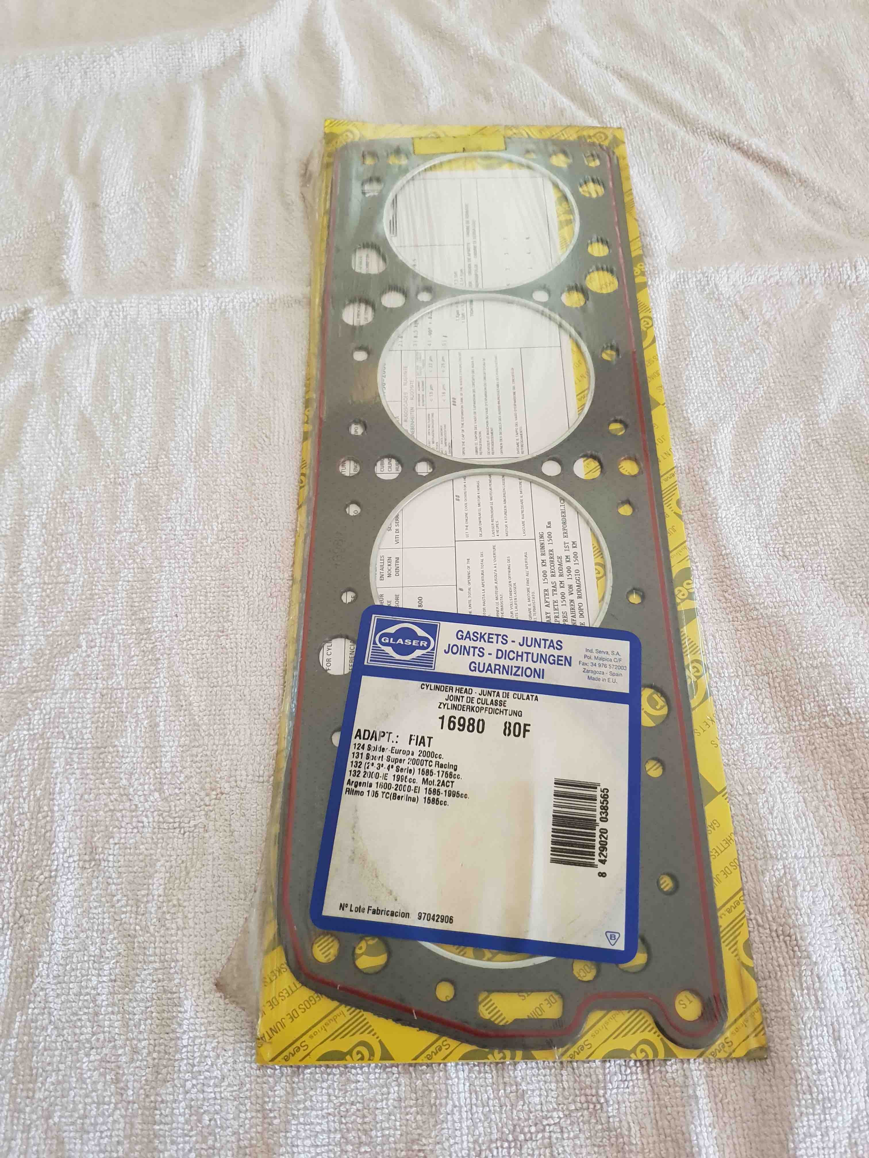 LANCIA JOINTS DE CULASSE H16980  GLASER JOINTS