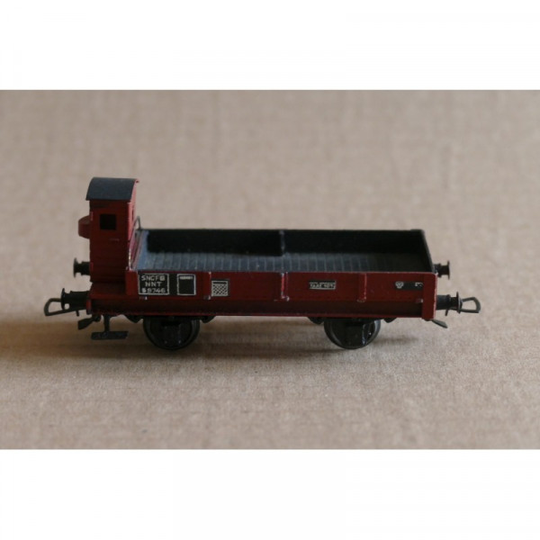 WAGON  PLAT OCEM 1919 DEUX ESSIEUX  MARQUE VB REF 42 GUERITE SNCF