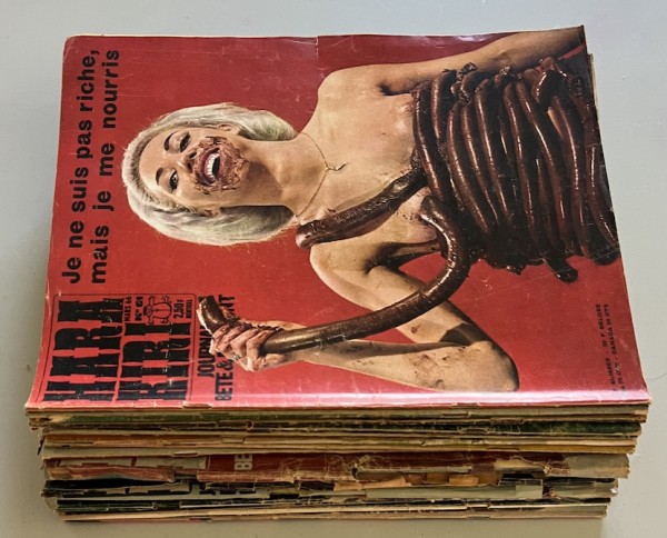20 Hara-Kiri mensuel n°61  à 80 – année 1964 à 1966