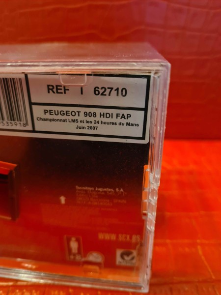 PEUGEOT 908 HDI FAP SCALEXTRIC SCX REF 62710