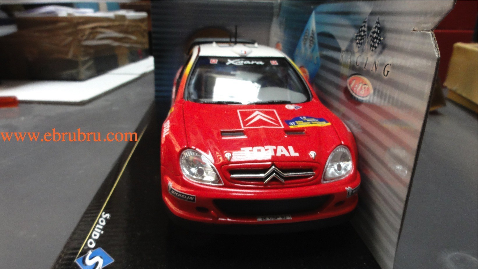 Voiture 1/18 Citroen Xsara T4 WRC 2001 Solido ref 9021