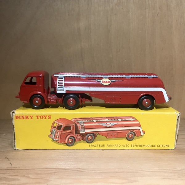 TRACTEUR PANHARD AVEC SEMI REMORQUE CITERNE ESSO DINKY TOYS RÉF 32C MECCANO