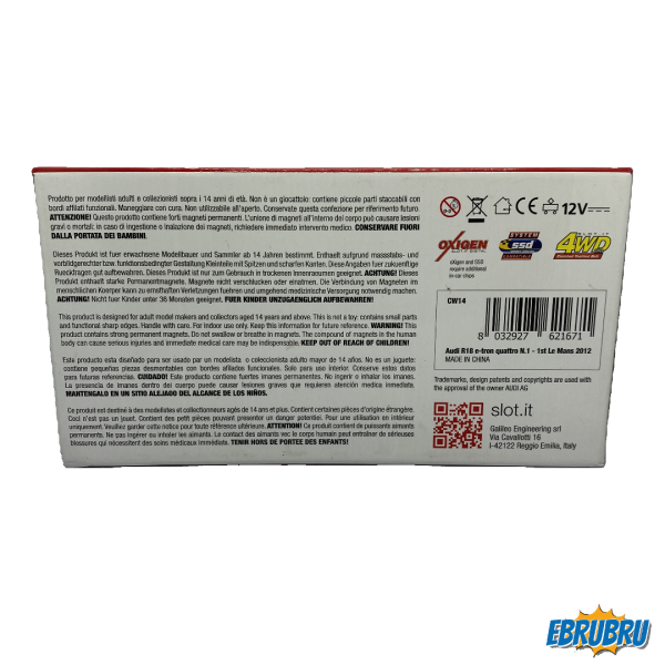 Audi R18 e-tron quattro - 24h Le Mans 2012 SLOT IT CW14