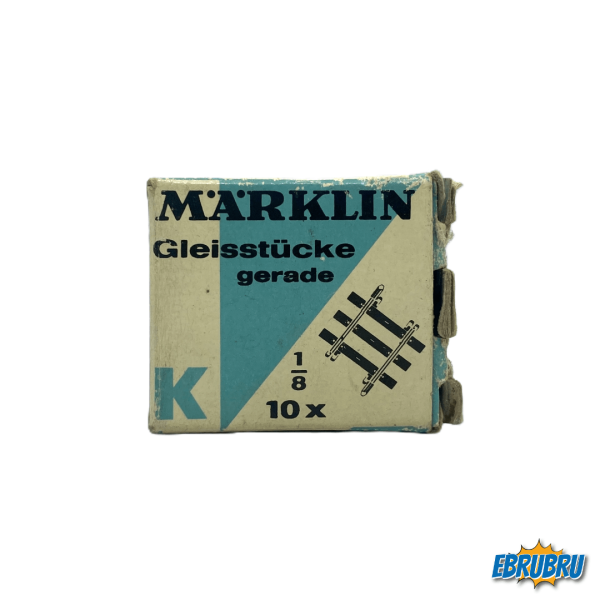 Voie K - Boîte de 10 - MARKLIN HO Ref 2104