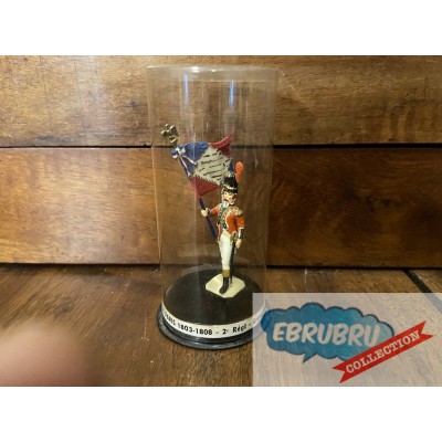  MDM EMPIRE 40MM GARDE DE PARIS 1803-1808 2E REGT GRENADIERS DRAPEAU