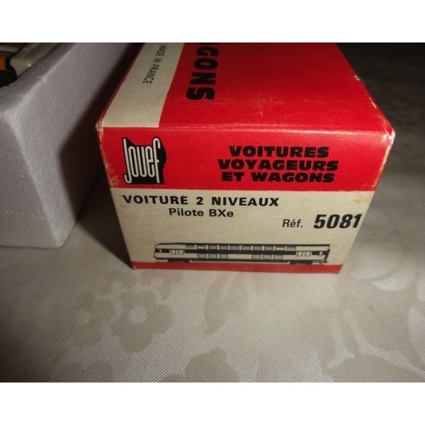 Voiture Banlieue Orange 2 niveaux VB2N pilote BXe JOUEF HO Ref 5081