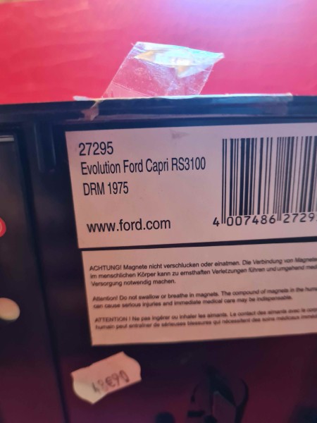 EVOLUTION FORD CAPRI RS3100 DRM 1975 CARRERA REF 27295 
