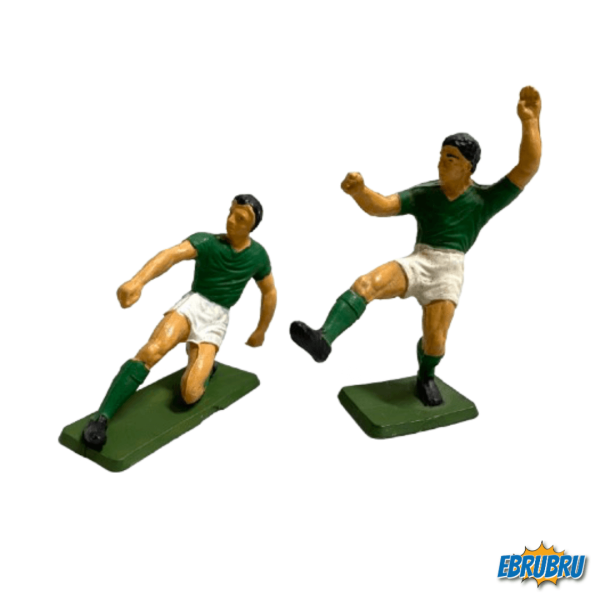 Deux footballeurs vert Starlux