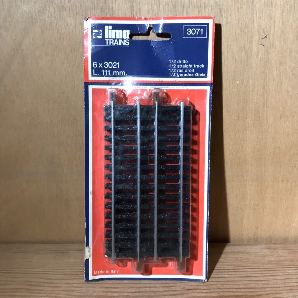 6  1/2 rails droits LIMA Réf 3071