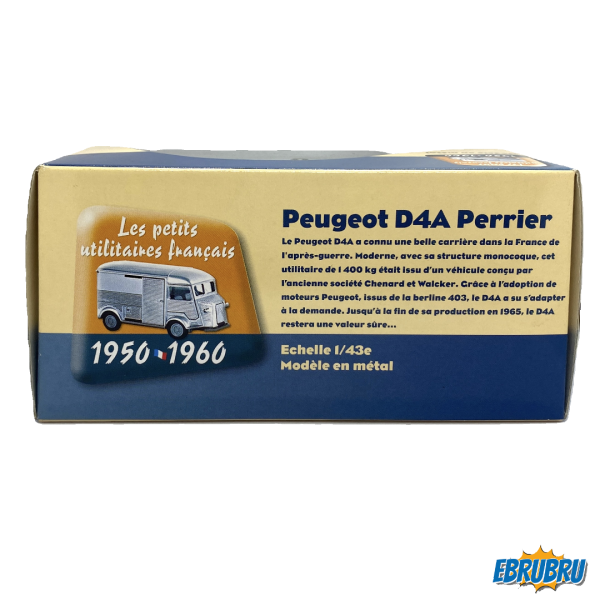 Peugeot D4A Perrier - Série Les petits utilitaires français - ELIGOR Editions Atlas