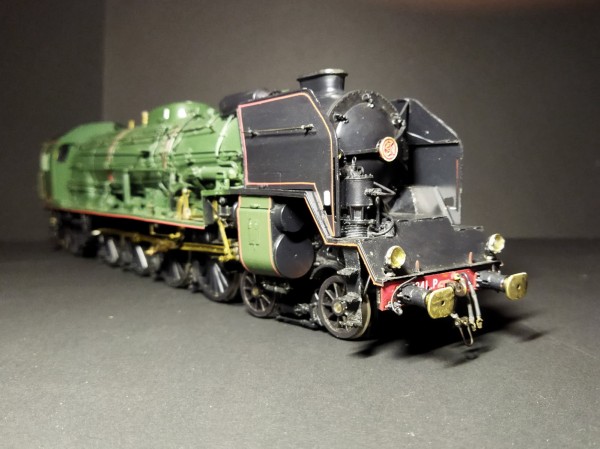 Locomotive 241 P à vapeur SNCF en laiton  echelle O