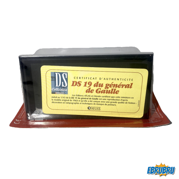 DS 19 du général De Gaulle 1963 - NOREV - Edition Atlas
