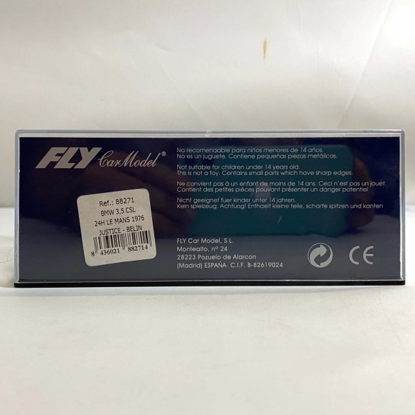 BMW 3,5 CSL 24H LE MANS 1976 JUSTICE BELIN FLY REF 88271 