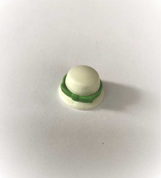 Chapeau rond avec bandeau et nœud vert taille enfant Playmobil