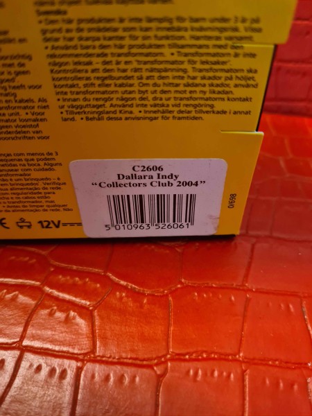 DALLARA INDY COLLECTOR CLUB 2004 SCALEXTRIC REF C2606 