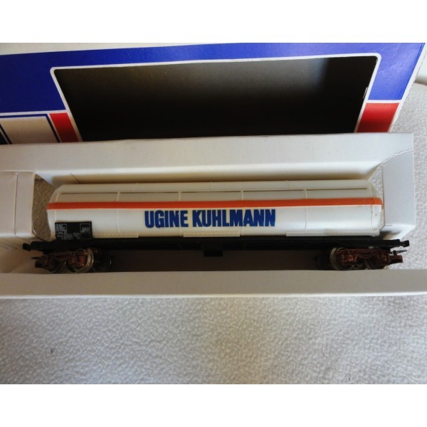 WAGON citerne pare-soleil SNCF blanc USINE KUHLMAN Jouef réf. 6513