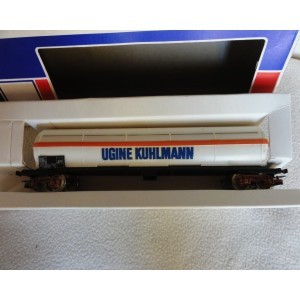 WAGON citerne pare-soleil SNCF blanc USINE KUHLMAN Jouef réf. 6513