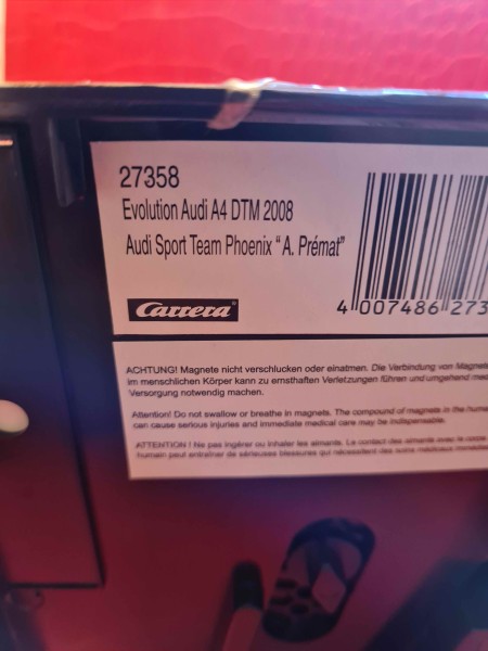 EVOLUTION AUDI A4 DTM 2008 AUDI SPORT TEAM PHOENIX A PREMAT CARRERA REF 27358 
