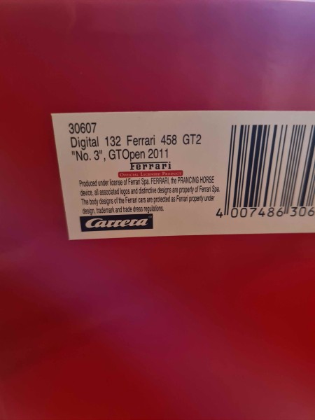 FERRARI 458 GT2 NO 3 GTOPEN 2011 CARRERA DIGITAL 132 REF 30607