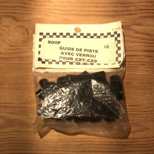 12 guide de piste avec verrou pour C27 - C29 SCALEXTRIC Réf 900F