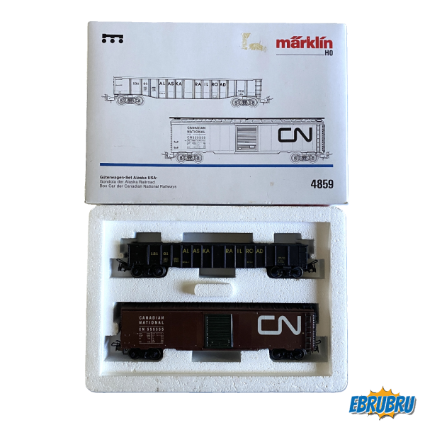 Coffret de wagons de marchandises Alaska USA MARKLIN 4859