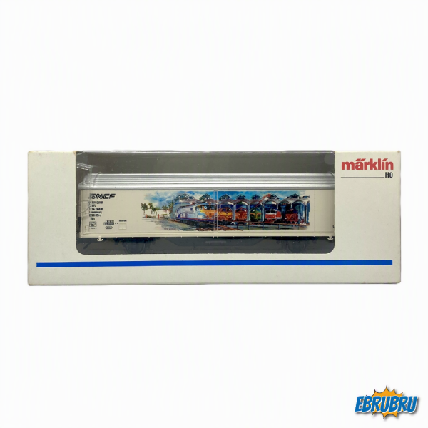 Wagon marchandises CFL Logo SNCF Luxembourg MARKLIN 4735.002