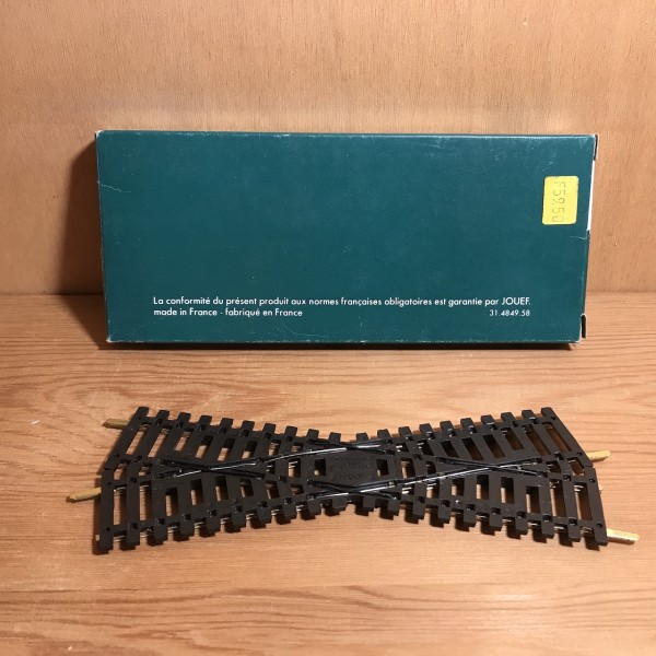 Croisement Rails Maillechort 22°30 JOUEF 4849