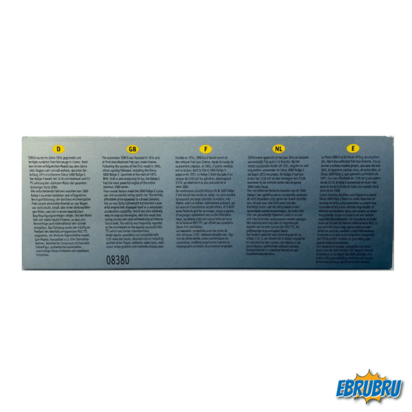 1000 Rallye 2 No 81 Spa Francorchamps July 1975 REVELL 08380