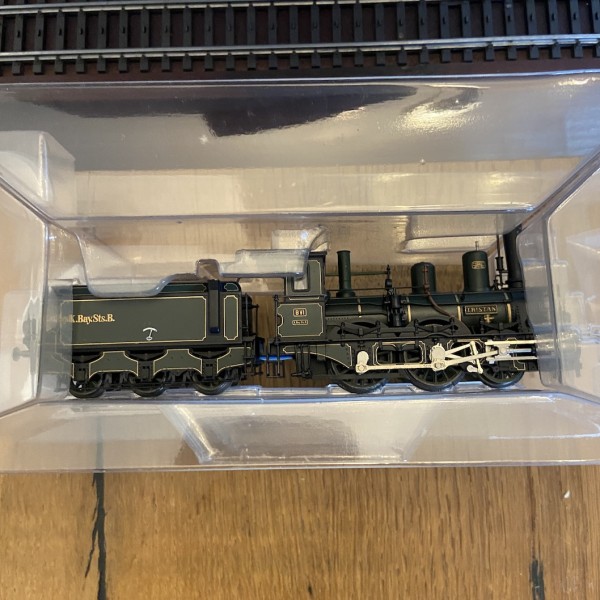 Der König Ludwig Zug Rame du Kaiser 2680 2880 4398 HO Marklin eBoite bois et  poster