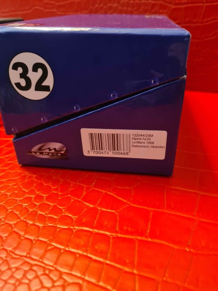 ALPINE A220 LE MANS 1968 LE MANS MINIATURE REF 132044/29M