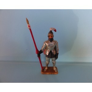 PIETON CHEVALIER EN ARMURE AVEC LANCE IVOIRINE STARLUX B REF 6011