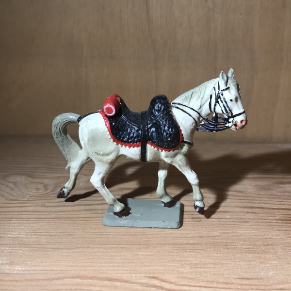 Cheval blanc - Selle noire et rouge - Empire - STARLUX