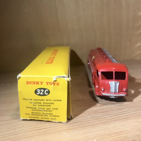 TRACTEUR PANHARD AVEC SEMI REMORQUE CITERNE ESSO DINKY TOYS RÉF 32C MECCANO