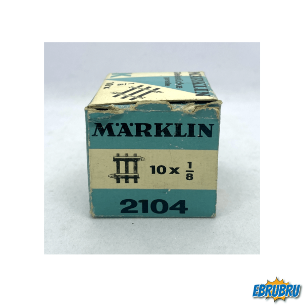 Voie K - Boîte de 10 - MARKLIN HO Ref 2104